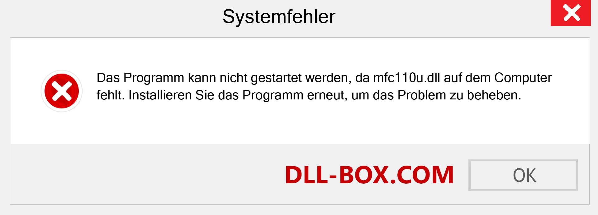 mfc110u.dll-Datei fehlt?. Download für Windows 7, 8, 10 - Fix mfc110u dll Missing Error unter Windows, Fotos, Bildern